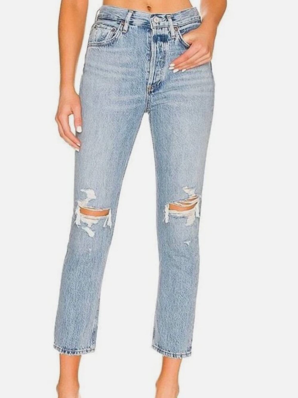 Agolde | Riley High Rise Straight Crop